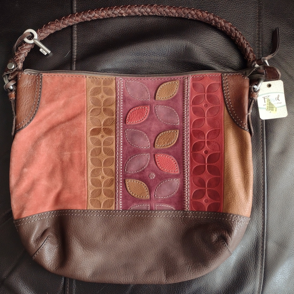 Fossil brand Multicolor Leather Shoulder Bag
